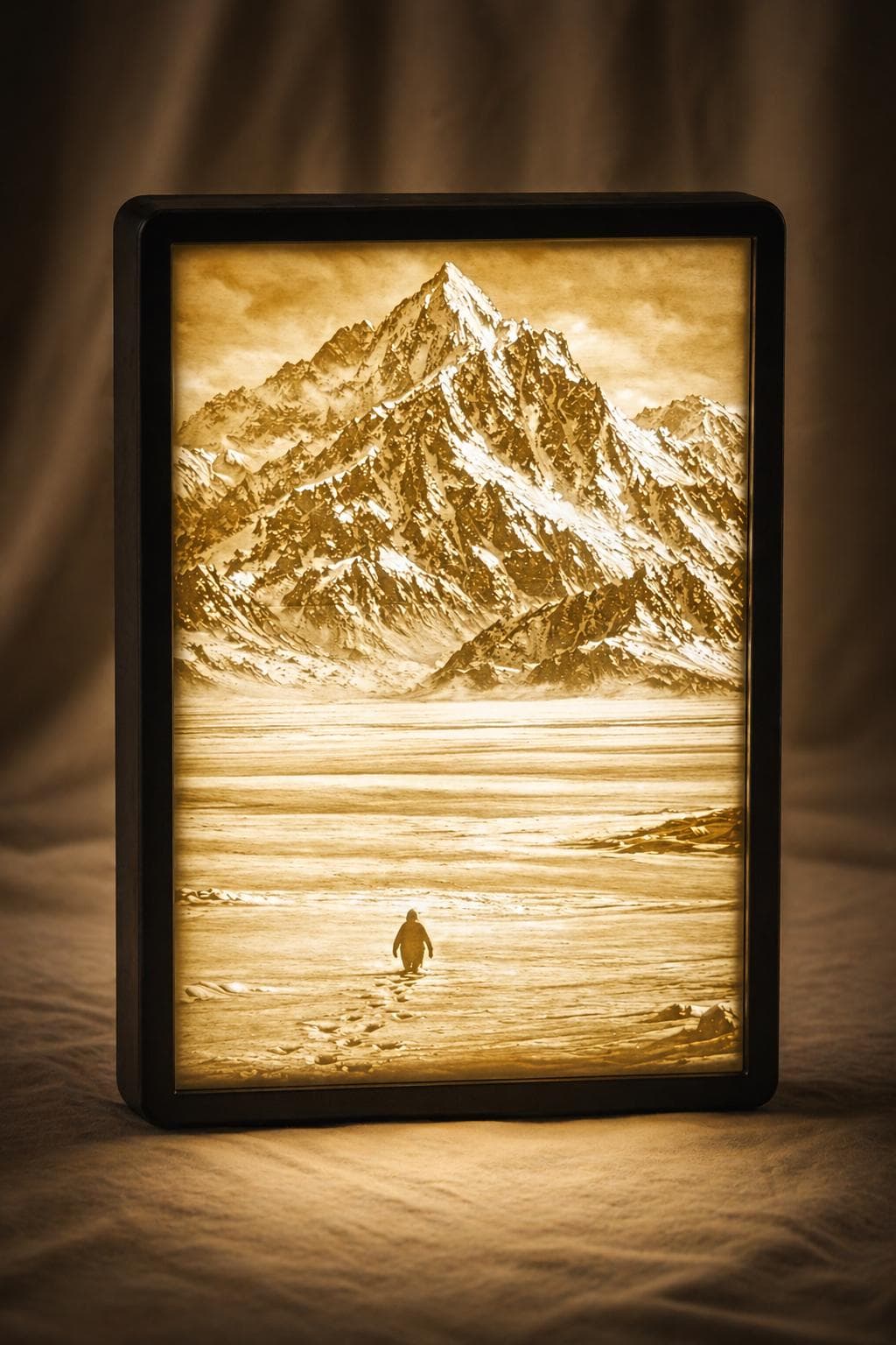 Into the Unknown — mountain landscape lithophane